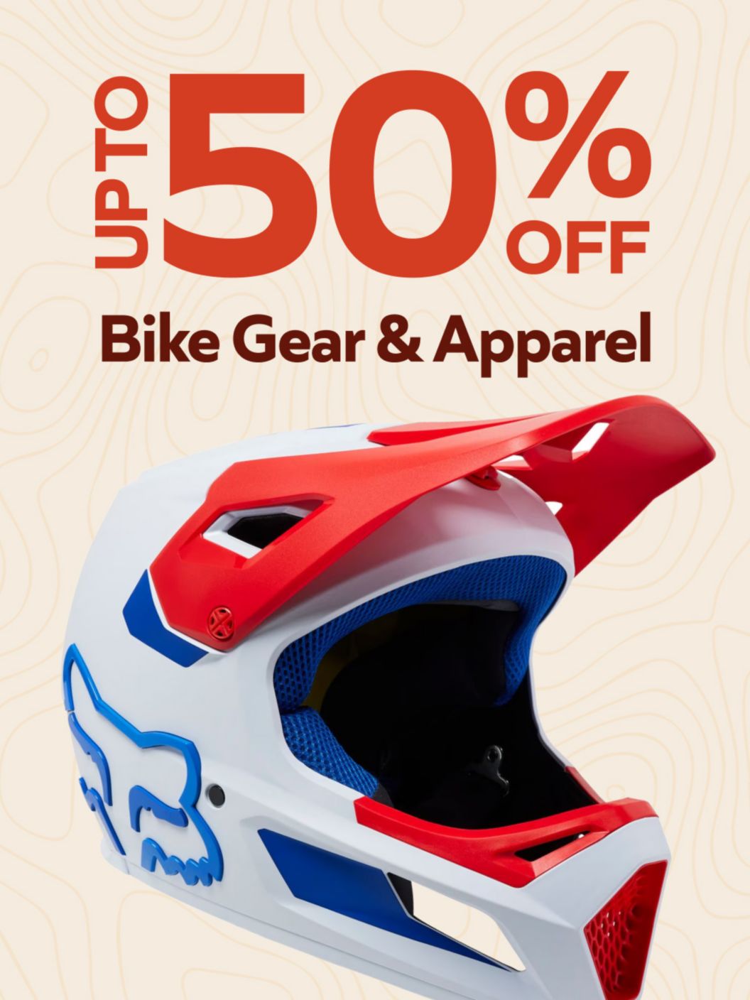 Bike gear and apparel up to 50% off 